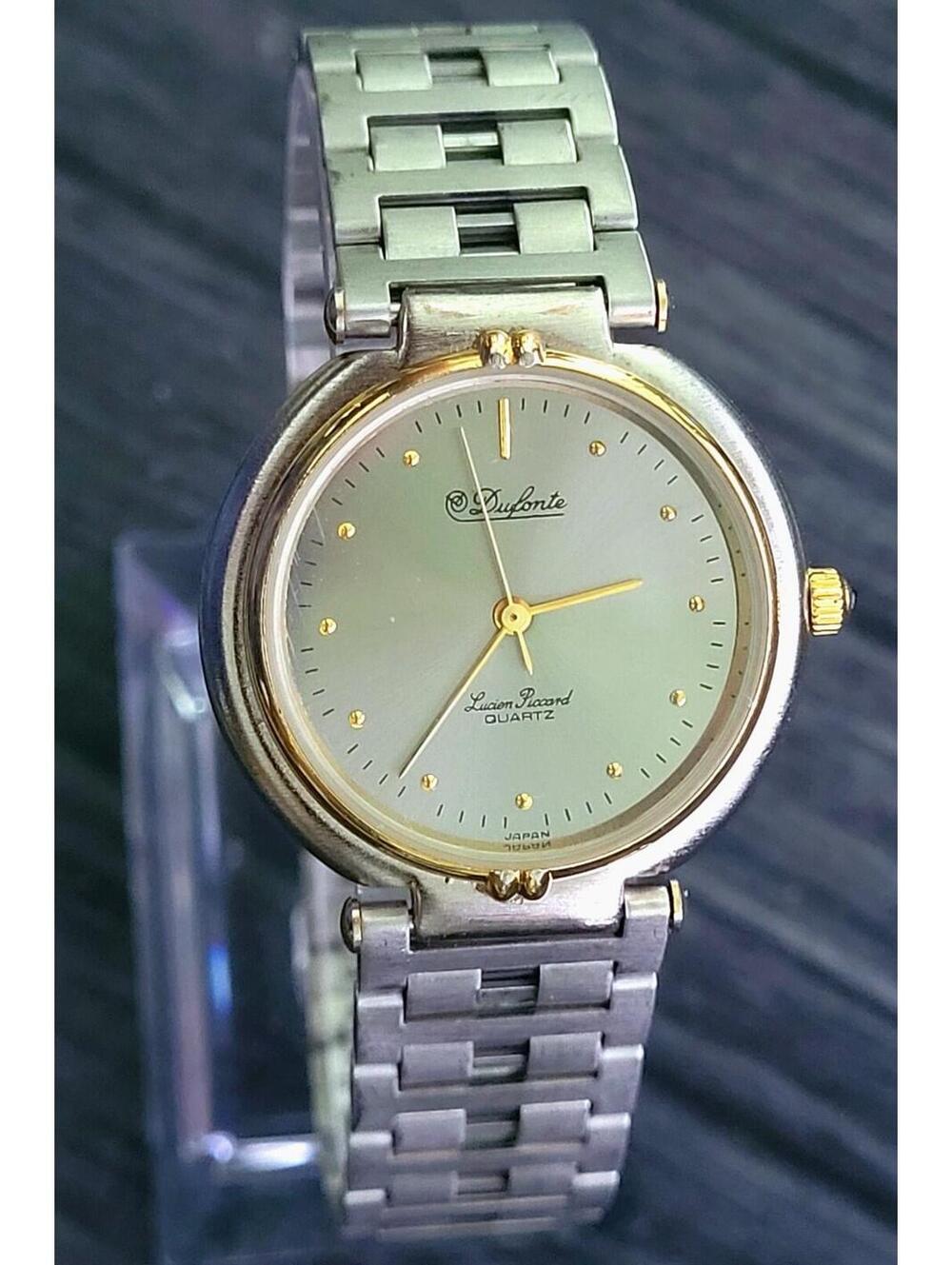Vintage Dufonte Lucien Piccard 2 Tone Women's‎ Dress Watch